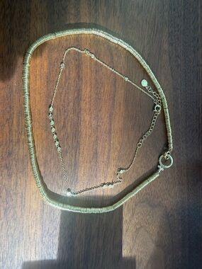 Gorjana gold chokers -